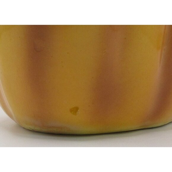 Vintage Anthropomorphic Pumpkin Planter Vase Ceramic Halloween Thanksgiving Taiw - Picture 6 of 10